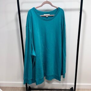 Amazon Essentials Teal Crewneck Sweatshirt
